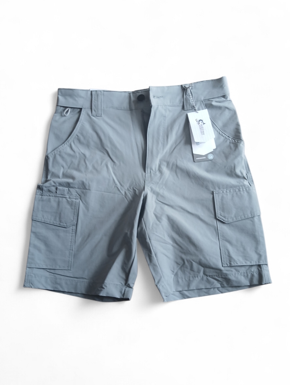 NWT Worldwide Sportsman Men's Size 32 Lightweight Cargo Shorts in Gray